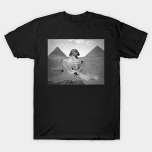 The Great Sphinx &amp; Pyramids, 1878. Vintage Photo T-Shirt